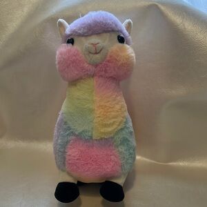 Muse Pink and Yellow Plush Hamster Toy for Small Pets